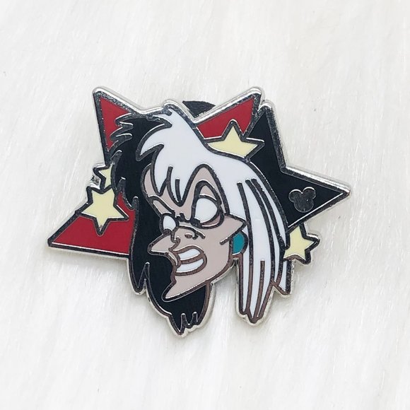 🔮 5/$25 Disney 101 Dalmatians‎ Cruella de Vil Star Pin - Picture 1 of 3
